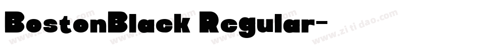BostonBlack Regular字体转换